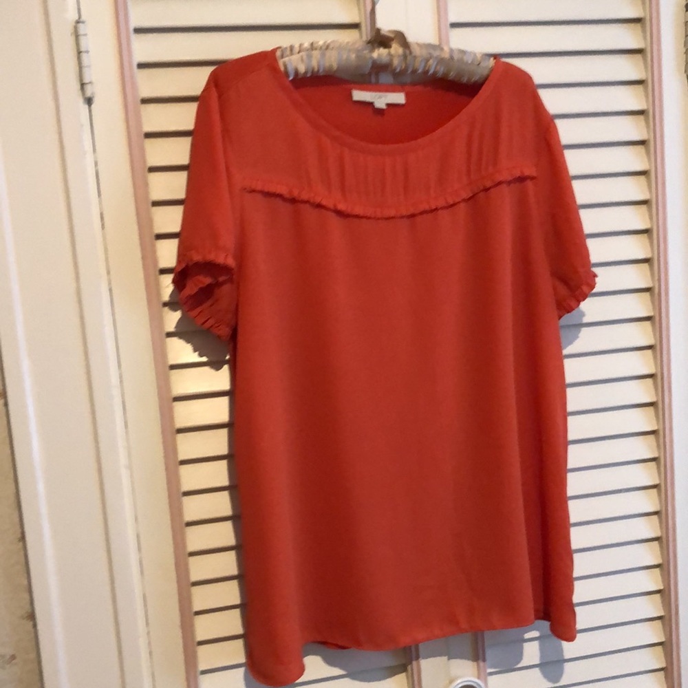 Loft mixed media top